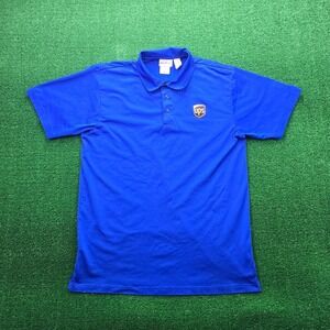 UPS Employee Polo Shirt Mens Medium Blue Short Sleeve Uniform Work Wear‎